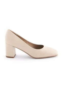 Next Forever Comfort Square Toe Court Regular Wide Fit - Klassieke Pumps - Bone