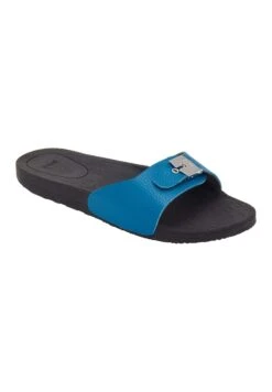 Scholl Muiltjes - Turquoise -Mode Schoenen 0487be1471124ab18160752cb0b46a01