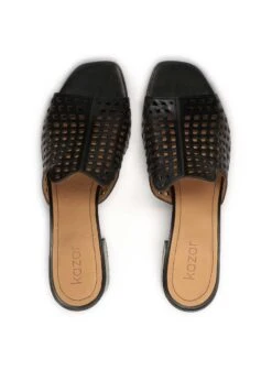 Kazar Sage - Stylish WithCut-Outs - Muiltjes Met Hak - Black -Mode Schoenen 07d01af06b7b4f92b54f6e8e9ebedac5