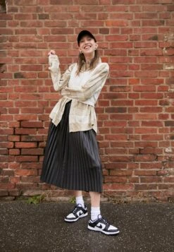 Mode Schoenen 38 Nike Sportswear Dunk- Sneakers Laag - White/Black