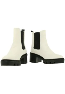 Bullboxer Enkellaarsjes Met Plateauzool - White -Mode Schoenen 18bef68f8b2946feaa1ed4be50b85890