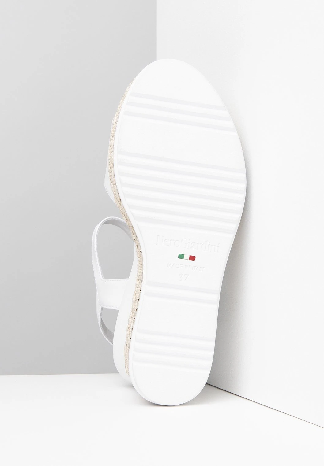 NeroGiardini Sandalen Met Sleehak - Bianco 7 NeroGiardini Sandalen Met Sleehak - Bianco - Afbeelding 5