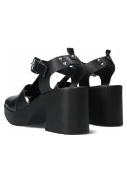 7819-Maat - Sandalen Met Plateauzool - Zwart -Mode Schoenen 1b2800a863b4479b80e0f263174ced63
