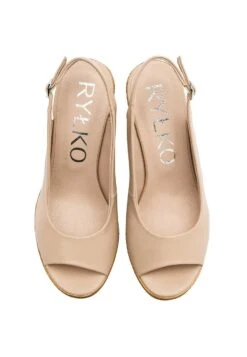 Sleehakken - Beżowy Ah -Mode Schoenen 1b29951ae3054bceba27ff3f14445b89