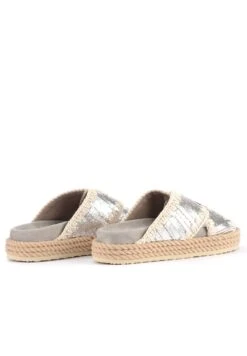 Mou Rope Bio In Pelle Silver Con Ricamo - Muiltjes - Argento 9 Mou Rope Bio In Pelle Silver Con Ricamo - Muiltjes - Argento -Mode Schoenen 1f81ddf4c4984b91b3ebfee5263d4093