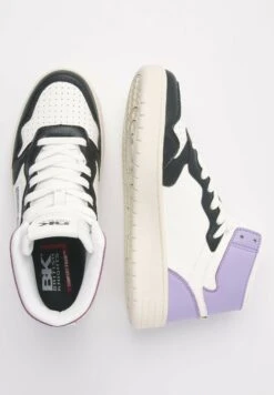 British Knights Noors Mid - Sneakers Hoog - White Black Lilac -Mode Schoenen 2001be771528455c97eedea89847a3be