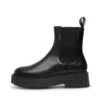 Enkellaarsjes Met Plateauzool - Black Leather -Mode Schoenen 234356535494460aaccd8b25800c960b