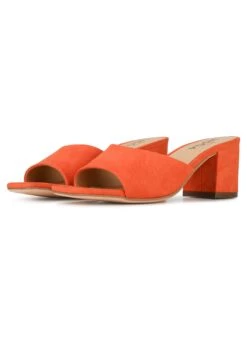 Lena- Muiltjes Met Hak - Orange -Mode Schoenen 24a5aad92dc246829194281964f129fc