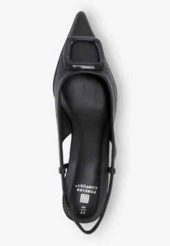 Next Forever Comfort Hardware Slingback Kitten- Klassieke Pumps - Black -Mode Schoenen 2dc49f92f24447e88ec0f8622eb45210