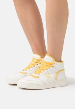 COPENHAGEN Cph196- Sneakers Hoog - White/Yellow