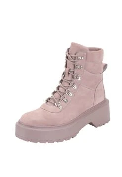 Ekonika Schnürstiefeletten - Enkellaarsjes Met Plateauzool - Lilac -Mode Schoenen 32ec9b25e4c94f77b1195d4b360ffb13