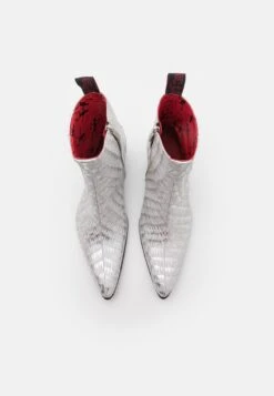 Sylvian Unisex - Cowboy-/Bikerlaarsjes - Denim White/Charol White/Speckle Espego Silver -Mode Schoenen 39bea24a4caa4b8babd57e5b8287fe43