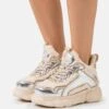 Buffalo Chai Warm - Sneakers Laag - Cream/Silver-Coloured -Mode Schoenen 3b4226f7b71c442e84a0569b11eb7a21