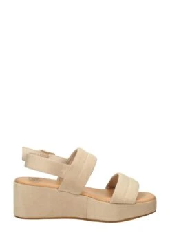 Sandalen Met Sleehak - Beige -Mode Schoenen 484637dbbd9549c589c48491a71dd0d8