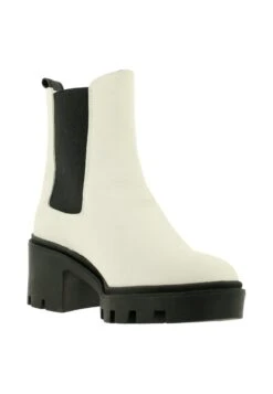 Bullboxer Enkellaarsjes Met Plateauzool - White -Mode Schoenen 4d7218ef090b42ed907b9f34a05722a2