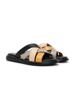 Muiltjes - Yellow/Black/Beige -Mode Schoenen 4f7c970c2693447689b35e850126fcb9