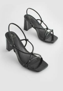 Next Forever Comfort Knotted Standard - Sandalen - Black -Mode Schoenen 4fef3795fd7947e5a6977b896da5de7a