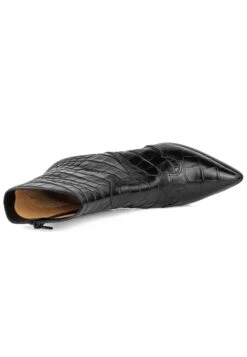 Croco WesternOn Spool Heel - Cowboy-/Bikerlaarsjes - Black -Mode Schoenen 5647a112b34c485da21dac555e7febd7