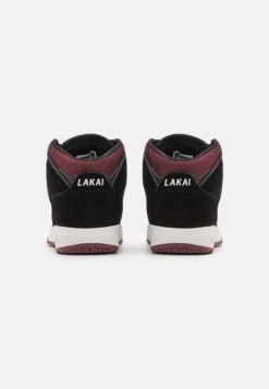 Lakai Telford Unisex - Sneakers Hoog - Black/Burgundy -Mode Schoenen 62074d9689564b3ea78fdef69a2b5ae8