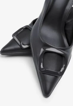 Next Forever Comfort Hardware Slingback Kitten- Klassieke Pumps - Black -Mode Schoenen 62a6f9c7771b4f30a5f3491d48666b88