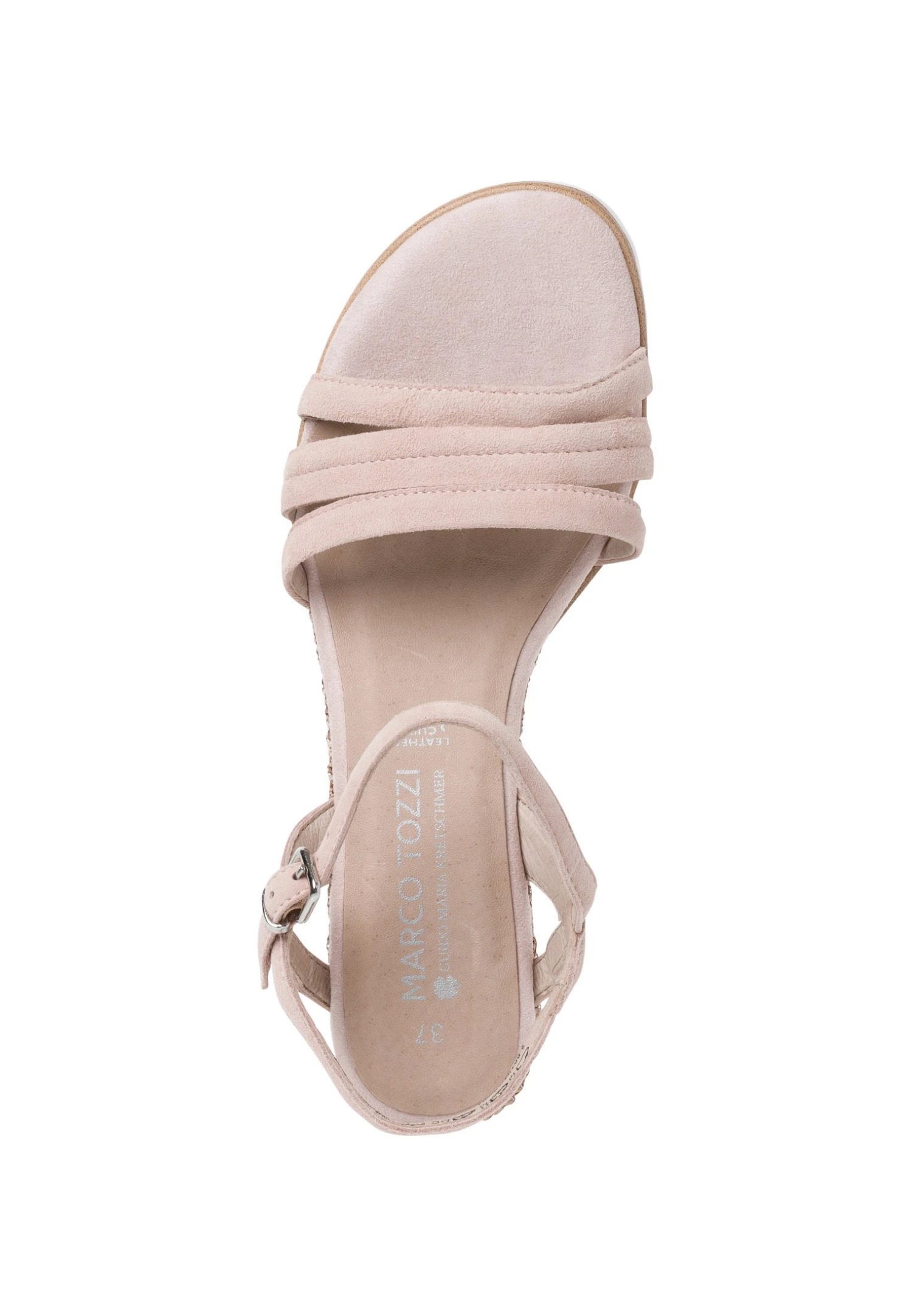 Marco Tozzi By Guido Maria Kretschmer - Sandalen Met Sleehak - Rose Suede 5 Marco Tozzi By Guido Maria Kretschmer - Sandalen Met Sleehak - Rose Suede - Afbeelding 3