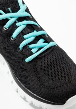 Skechers Graceful - Sneakers Laag - Black/Turquoise -Mode Schoenen 68227552d725451b87344d8b79f2e92f