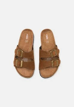 Rex Double Buckle Slide - Pantoffels - Tobacco -Mode Schoenen 68351e960b2b47f6b7d4076a75789548