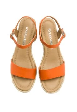 Sandalen Met Sleehak - Pomarańczowy -Mode Schoenen 688df5f70a2a45e2948ea64bdc1b16ab