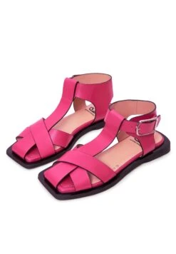 Sandalen Met Enkelbandjes - Fushia -Mode Schoenen 6d3680b98e944d1da3a86b363e559617