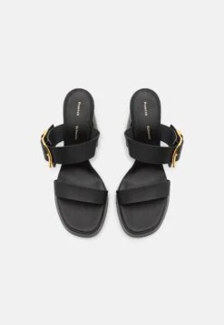 PROENZA SCHOULER Buckle Slide- Muiltjes Met Hak - Black -Mode Schoenen 739a88c914c644d28b20a158a2b2ffea