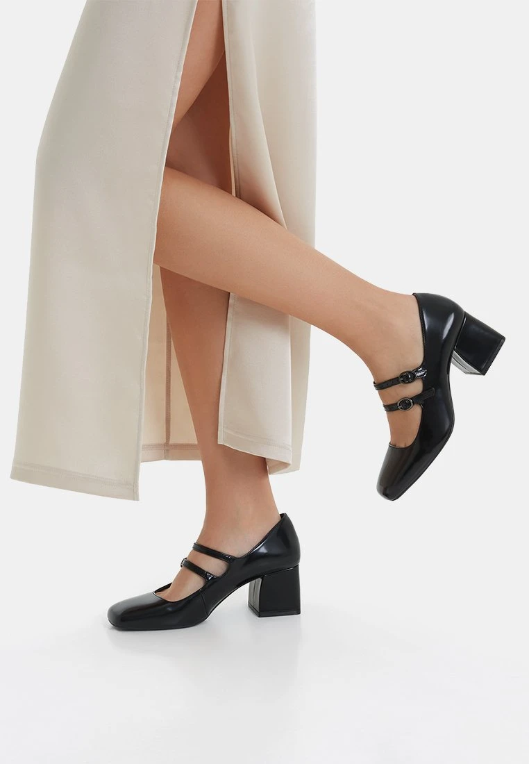 BERSHKA Mary Jane Block Heel - Klassieke Pumps - Black 3 BERSHKA Mary Jane Block Heel - Klassieke Pumps - Black