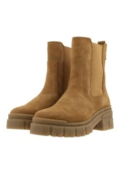 Bullboxer Enkellaarsjes Met Plateauzool - Cognac -Mode Schoenen 77400cfc571a47c1bc6c264426c5bb16