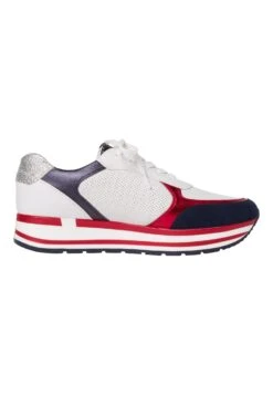 Marco Tozzi Sneaker - Sneakers Laag - White/Navy -Mode Schoenen 78793714e1bb4cb382182a97859307e3