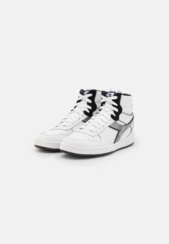 Diadora Magic Basket Mid Metal - Sneakers Hoog - Optical White/Black -Mode Schoenen 7c5b7fef62e54b93ab4ddc32c8061dc6