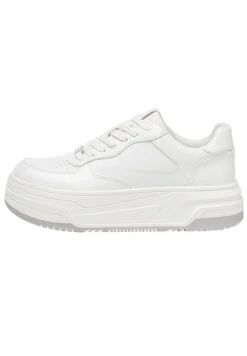 PULL & BEAR Mit Dicker - Sneakers Laag - White -Mode Schoenen 7e5f7e9a73ab4138a83a24a5f459bd6e