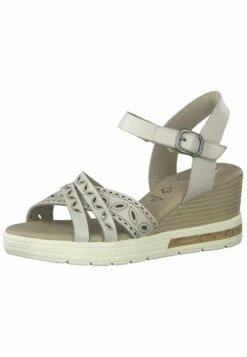 Tamaris Sandalen Met Sleehak - Offwhite -Mode Schoenen 8098e2ac33e04df6abcfe9c9e5141a93