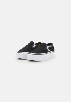 Vans Classic Stackform - Instappers - Black/True White -Mode Schoenen 824c3c6bbe8a4732b77ed719331e0c02