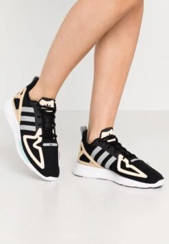 Adidas Originals Zx 2K Flux - Sneakers Laag - Core Black/Grey Two/Glow Orange