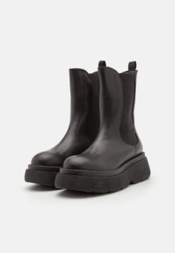 Calamai - Enkellaarsjes Met Plateauzool - Nero -Mode Schoenen 8b53fad08df54c58901ede59930deb82