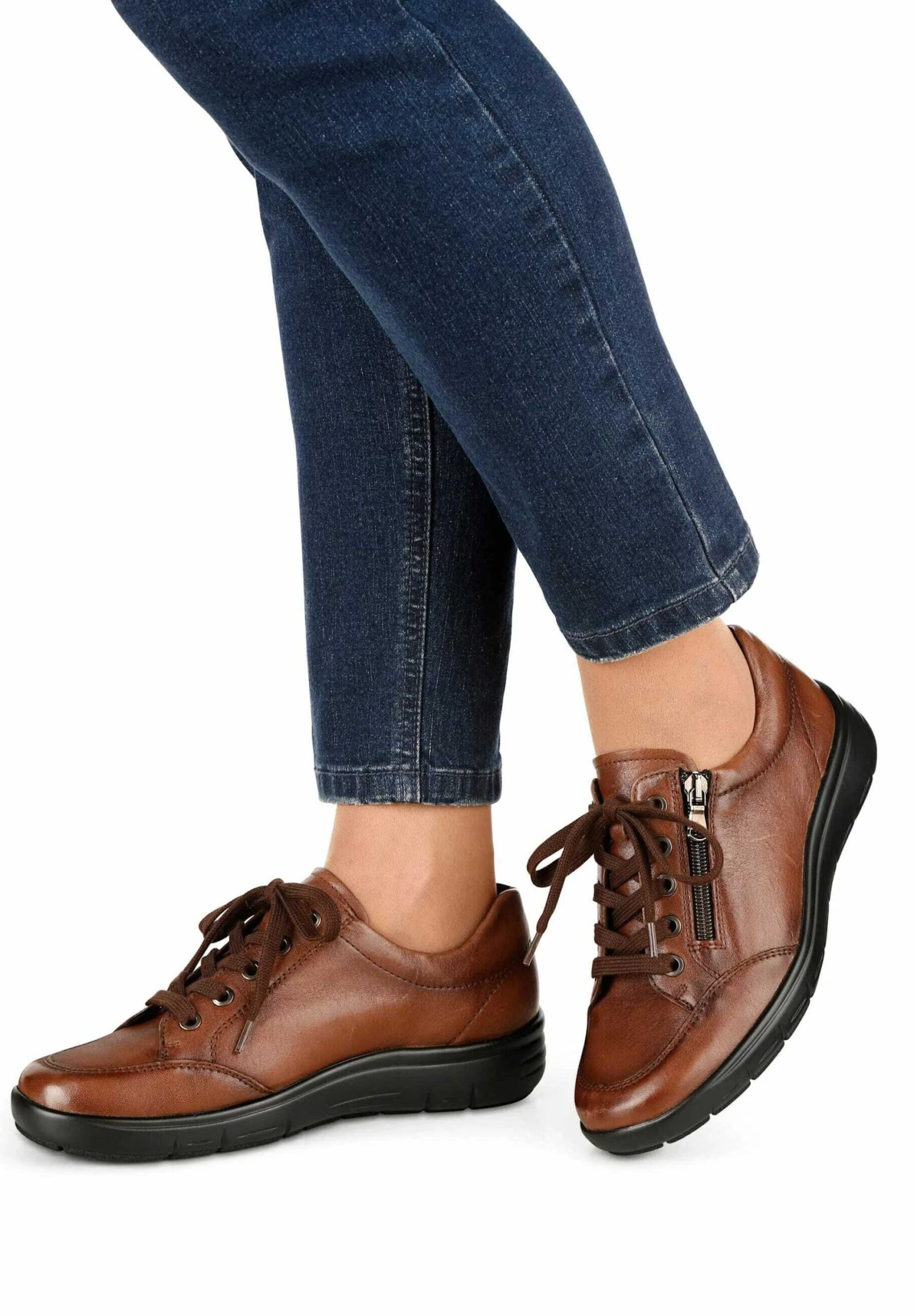 Sportieve Veterschoenen - Cognac 3 Sportieve Veterschoenen - Cognac