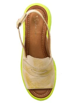 Sandalen Met Plateauzool - Yellow -Mode Schoenen 909ef26cc91f430391484c50d7a32557