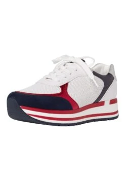 Marco Tozzi Sneaker - Sneakers Laag - White/Navy -Mode Schoenen 914f835a7da3423ab0cf327f119eeeeb