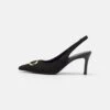 TWINSET Scarpa Slingback Con Tacco In Pizzo - Klassieke Pumps - Nero -Mode Schoenen 926894bdd4414138bd24926fa7b38fe5
