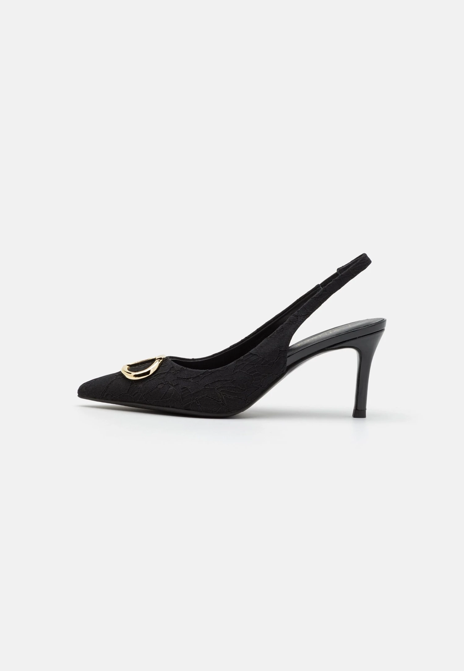TWINSET Scarpa Slingback Con Tacco In Pizzo - Klassieke Pumps - Nero 3 TWINSET Scarpa Slingback Con Tacco In Pizzo - Klassieke Pumps - Nero