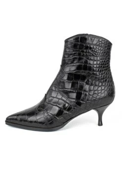 Croco WesternOn Spool Heel - Cowboy-/Bikerlaarsjes - Black -Mode Schoenen 93a1c0964ff9404c87360cd2b4255ba2