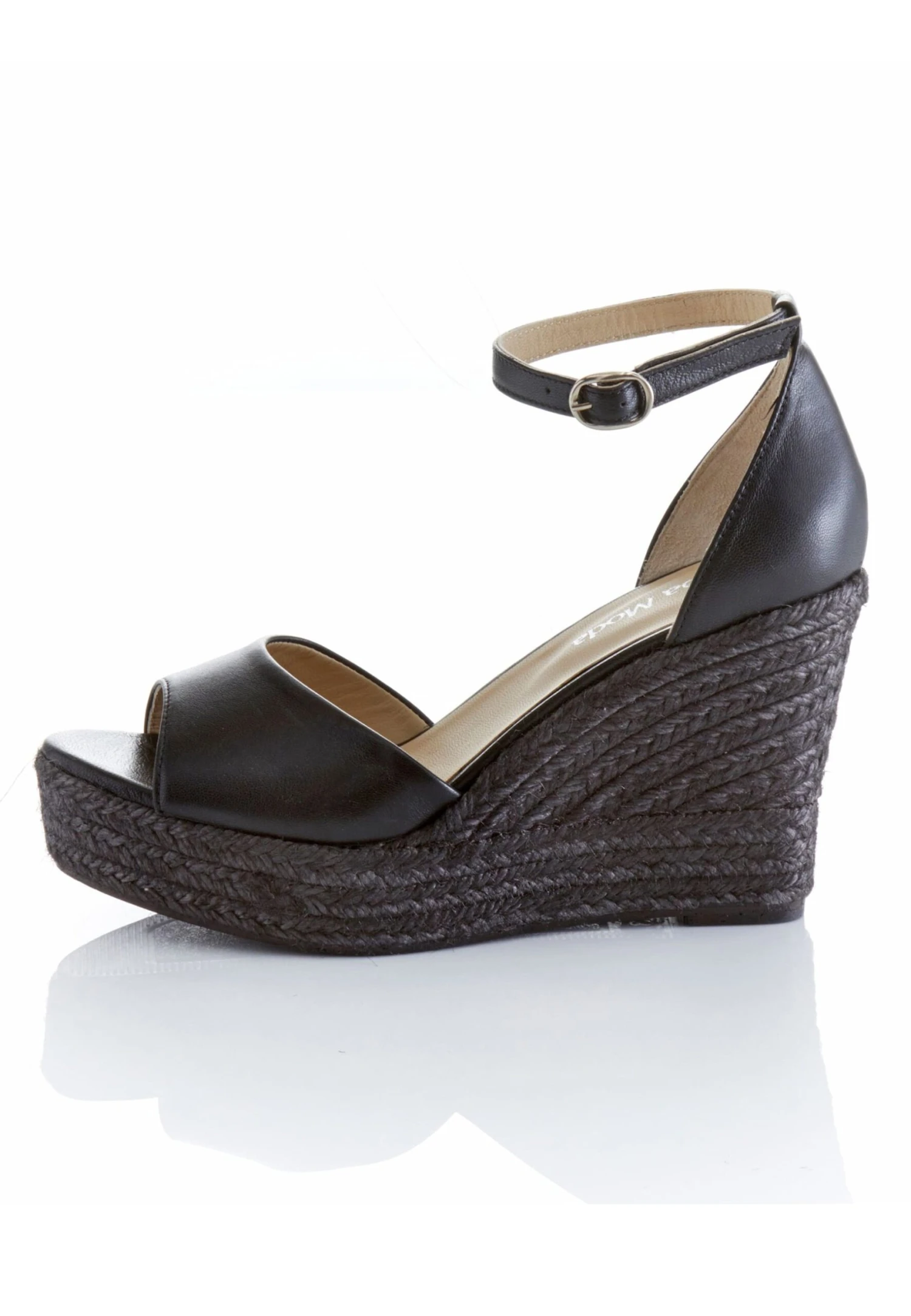 Sandalen Met Sleehak - Schwarz 5 Sandalen Met Sleehak - Schwarz - Afbeelding 3