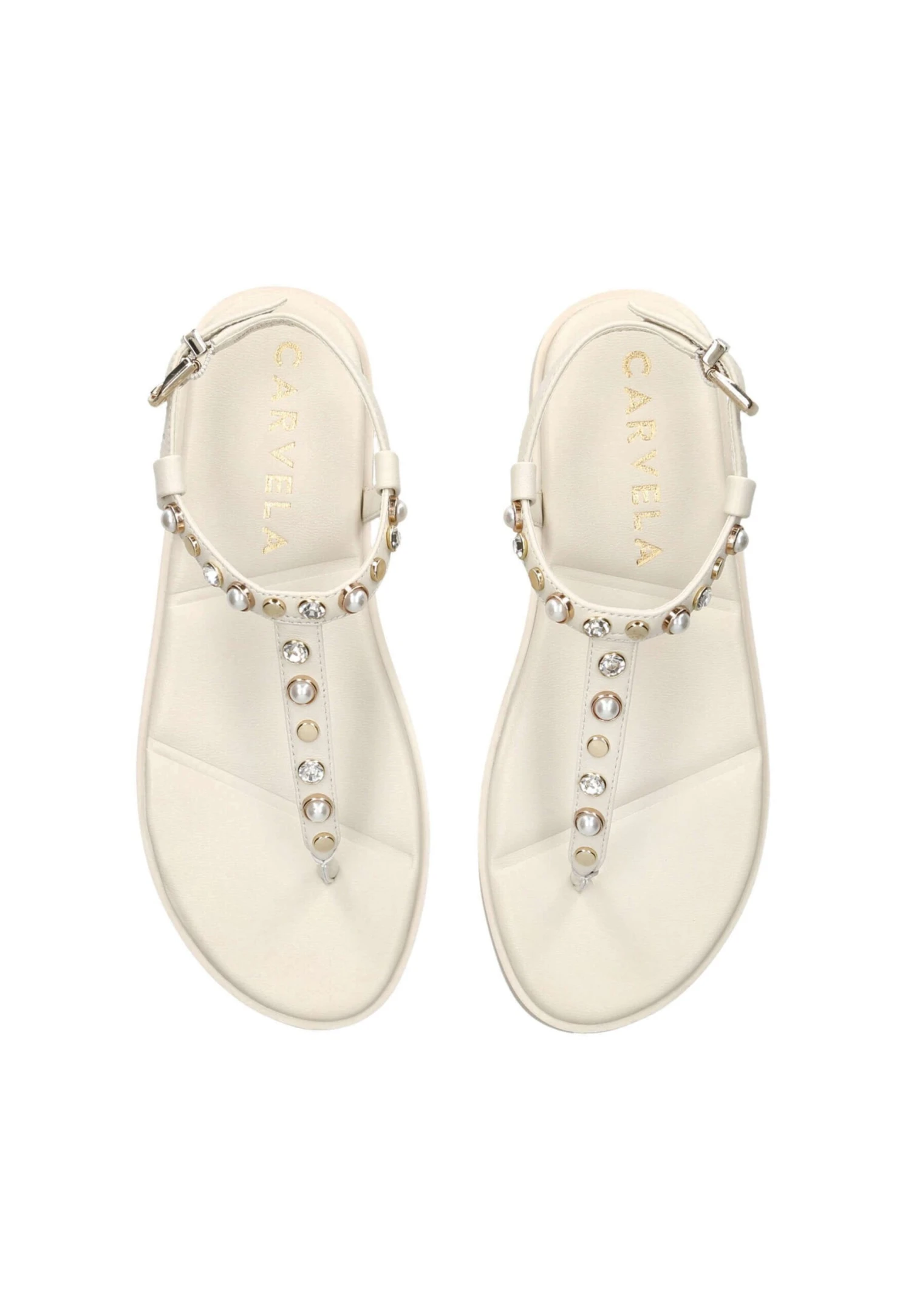 Carvela Precious T Bar - Badslippers - Bone 5 Carvela Precious T Bar - Badslippers - Bone - Afbeelding 3
