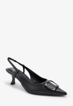 Next Forever Comfort Hardware Slingback Kitten- Klassieke Pumps - Black -Mode Schoenen 9d2648d09bb8485094fd3149f59a8dbd