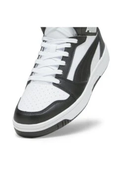 Puma Rebound Unisex - Sneakers Hoog - White Black Shadow Gray White -Mode Schoenen 9dd217cd4f5d4225b5cf5b36c702ccdc