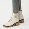 Roxanne - Veterboots - White -Mode Schoenen 9f77ae66d71947f1936056bd6bfe150c